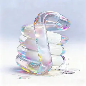 Color Changing Twist Fidget Toy, Crystal Twisty Shape Transforming Stress Relief Toy for Teens Adults, Anxiety Relief Handheld Desktop Toy, Fun Party Favor Classroom Reward Gift