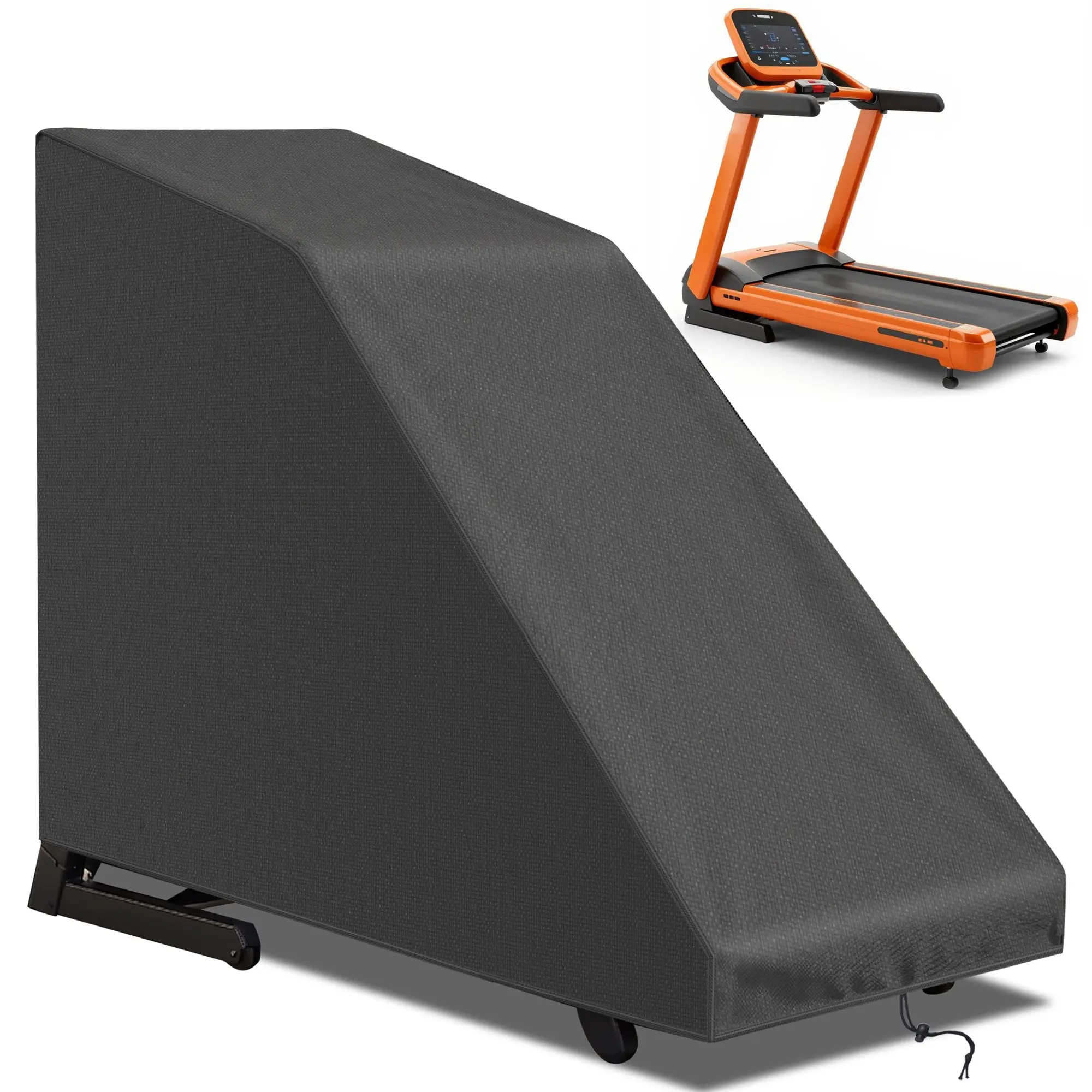 1PC Treadmill Cover, Running Machine Cover, Oxford Cloth  Exercise Equipment Protect with Drawstring and Storage Bag for Outdoor Indoor