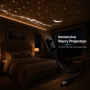 Galaxy Projector Starry Sky Projector, USB Powered Ceiling Projection Decor for Bedroom, Hallway, Car Interior, Room Atmosphere and Relaxing Decor