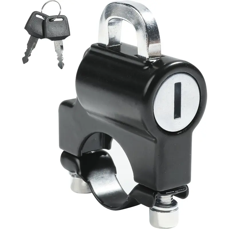 Motorcycle Helmet Lock - Anti-Theft Security Lock with 2 Keys, Aluminum Alloy 22mm-26mm, Tamper-Proof for Motorbike, Scooter, Street Bike, Locking Device, Accessories