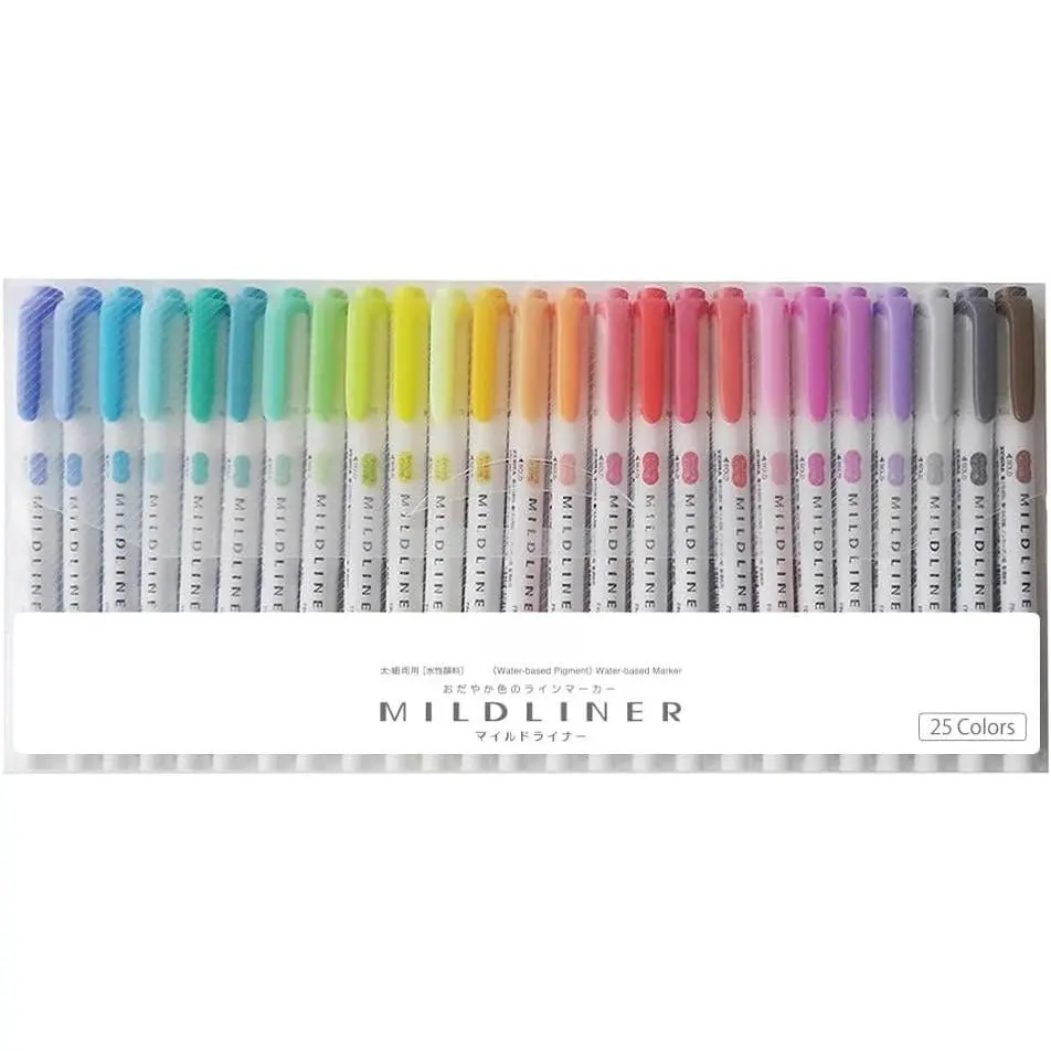 Mildliner WKT7-25C Highlighter, Set of 25 Colors Mildliner WKT7-25C Highlighter, Set of 25 Colors
