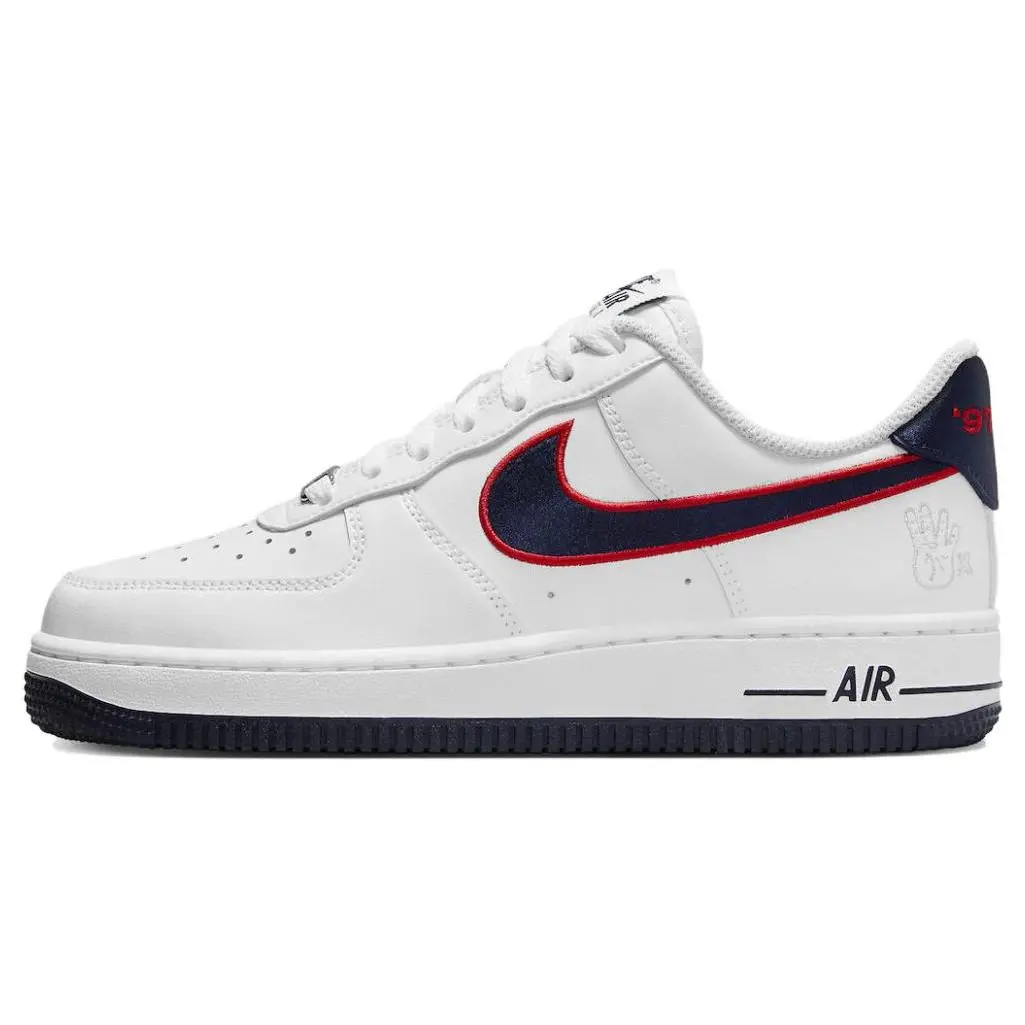 Nike Air Force 1 Houston Comets Women's Low-Top Casual Sneakers in White and Red Verifiable, with credentials and supporting global authentication