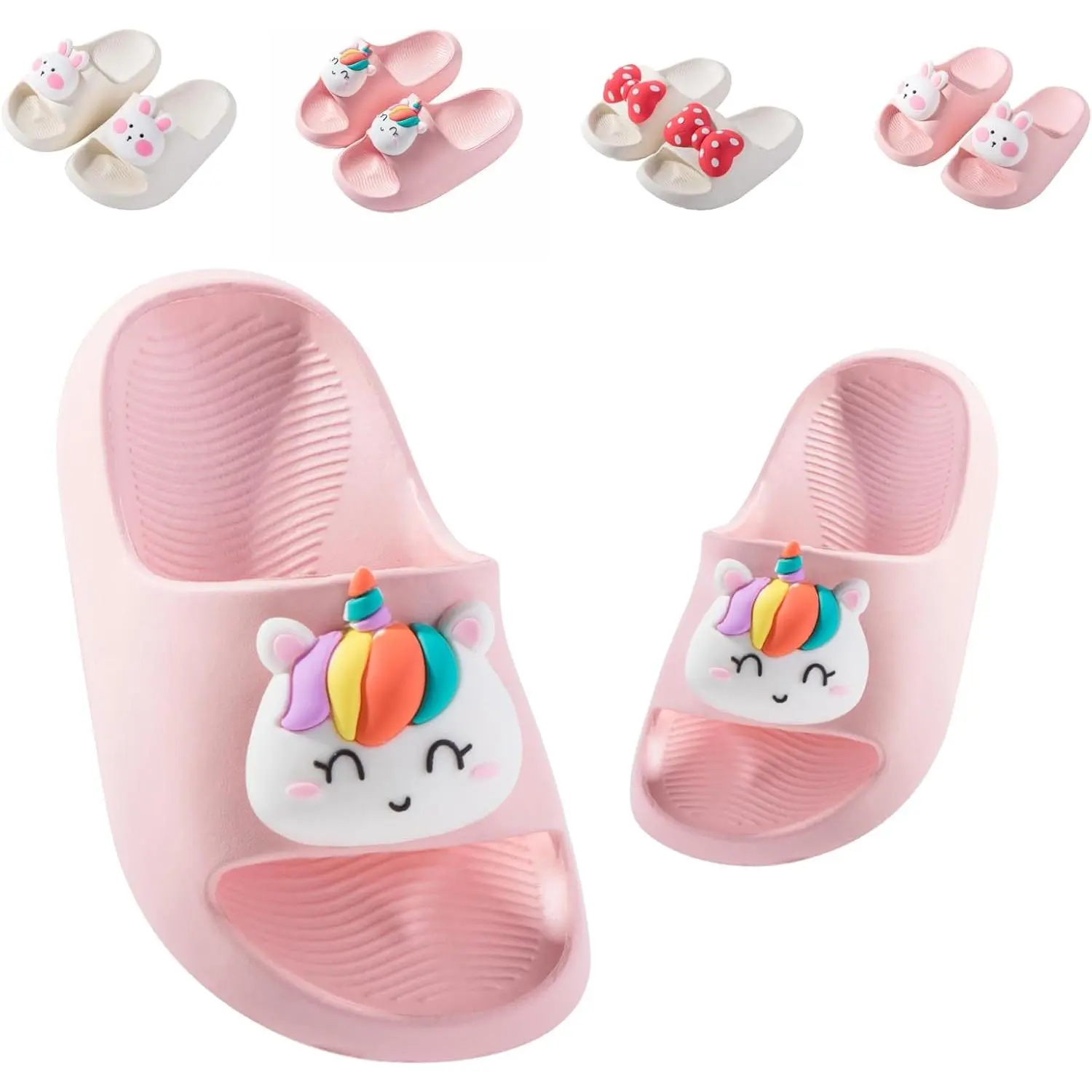 Kids Slides  Girls Boys Toddler Cloud Slides Animal Quick Drying Beach Slides Toddler Pool Shower Flip Flops Slippers