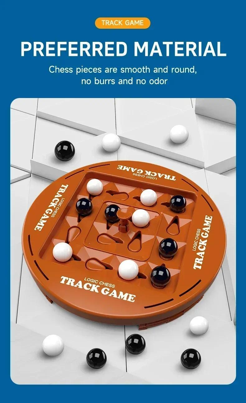 New Track Logic Chess Pair Battle Black and White Go Children's Thinking Training Brainstorming Board Game Party Toy Gifts