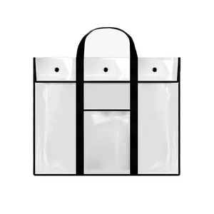 Backable handle sketchpad bag large poster storage bag large PVC file storage bag works whiteboard bag