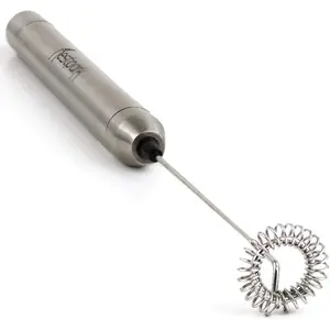Portable Drink Mixer and Milk Frother Wand - Small Hand-Held Mini Mixer Electric Stick Blender - Bulletproof Keto Coffee Blender Rapid Emulsifier - Cordless and  Operated