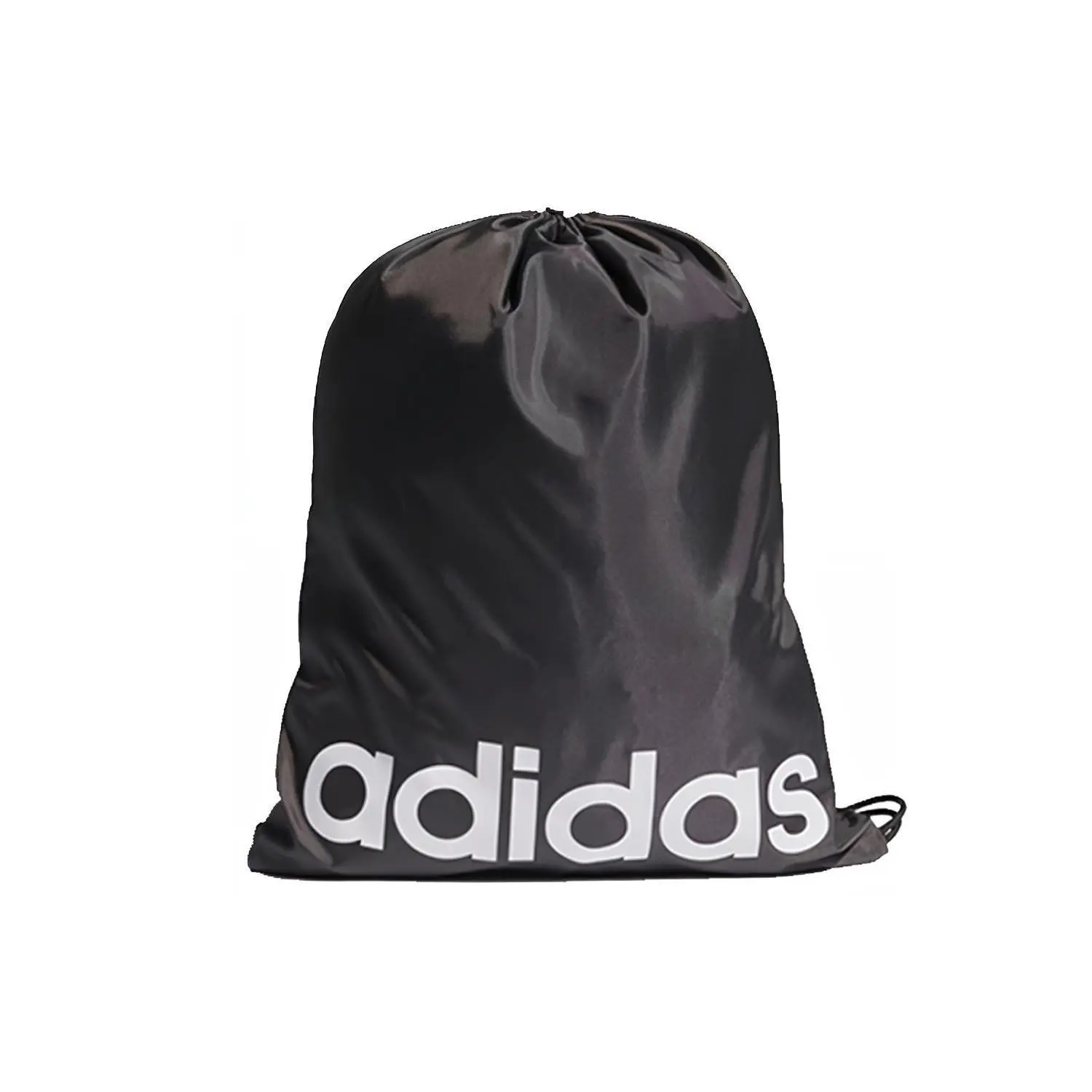 Adidas Linear Gym Sack Training Drawstring Bag for Men and Women, Sporty Style, Black