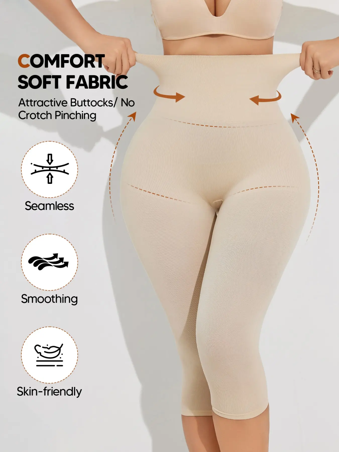 High Waist Tummy Control Contour Leggings for Women, Tight Fit Design, Ideal for Daily Wear and Sports, High Waisted Compression, Spring & Fall Casual Style