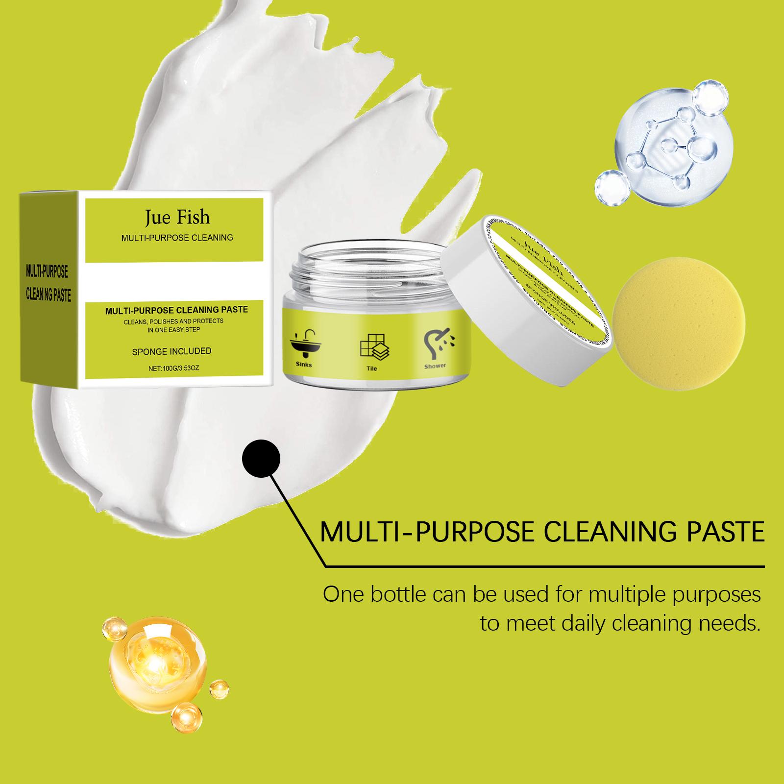 Jue-Fish Multi-Purpose Cleaning Paste Household Kitchen Bathroom Furniture Grease And Scale Multi-Purpose Cleaner