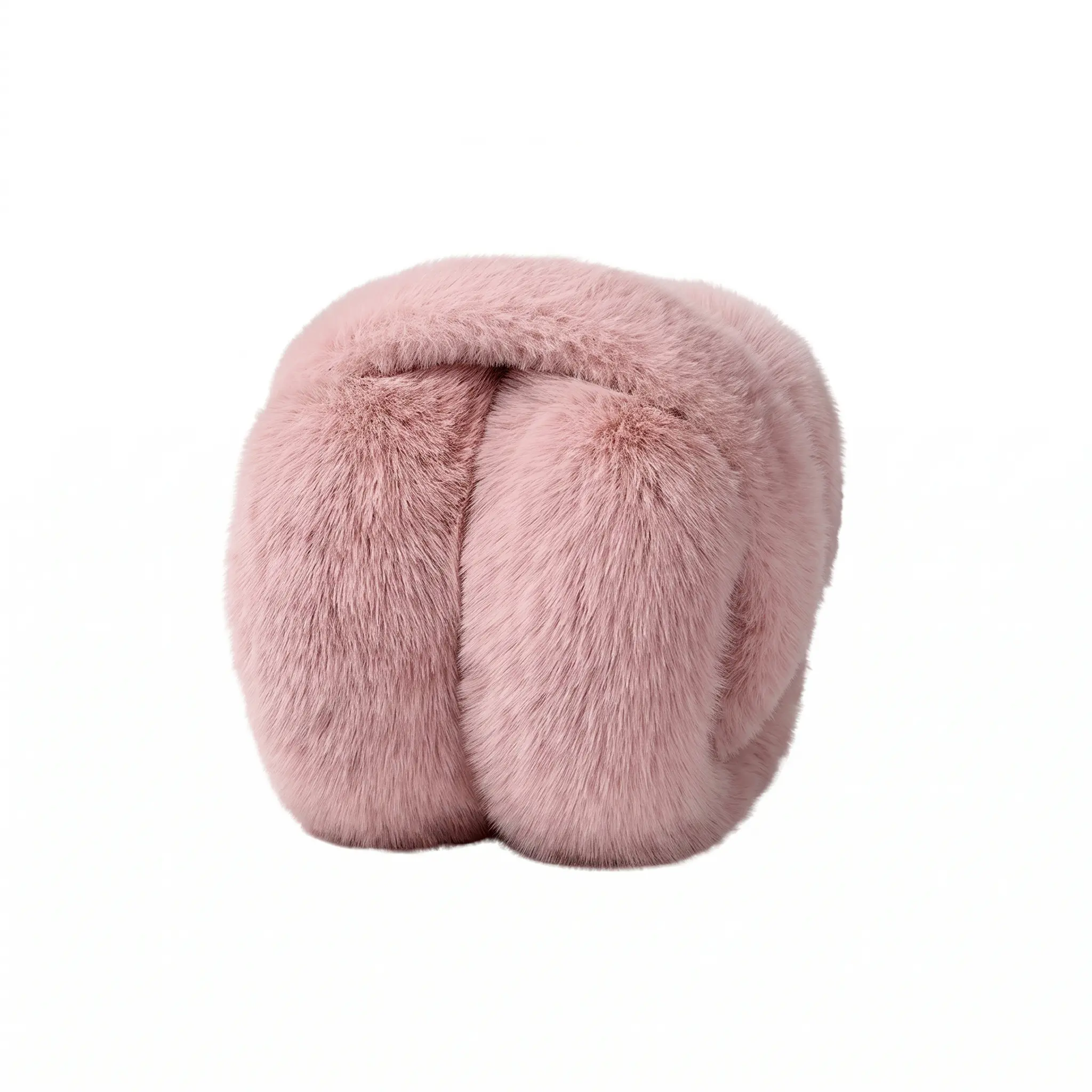 Women's Winter Earmuffs, Foldable, No Adjustable, Soft Polyester Fleece Ear Warmers with Stretchy Fit Perfect for Cold Weather
