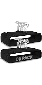 15 Pcs Travel Hangers Portable Foldable Travel Hanger Organizer, Plastic Cruise Ship Accessories Essentials Clothes Hanging Rack Folding Hangers for Traveling Camping Flying RV Europe Suitcase, Black