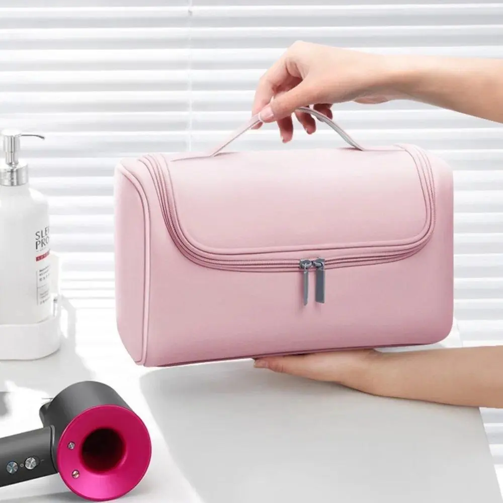 Dyson Curling Hair Dryer Bucket Storage Bag - Eco-Friendly, Lightweight, Large Capacity, Waterproof, Dustproof, Smooth, Multi-Pocket Home Organizer Pouch for Collecting Accessories, Travel Organizer Storage Bags That Protects Hair Tools, Luggage Organizat