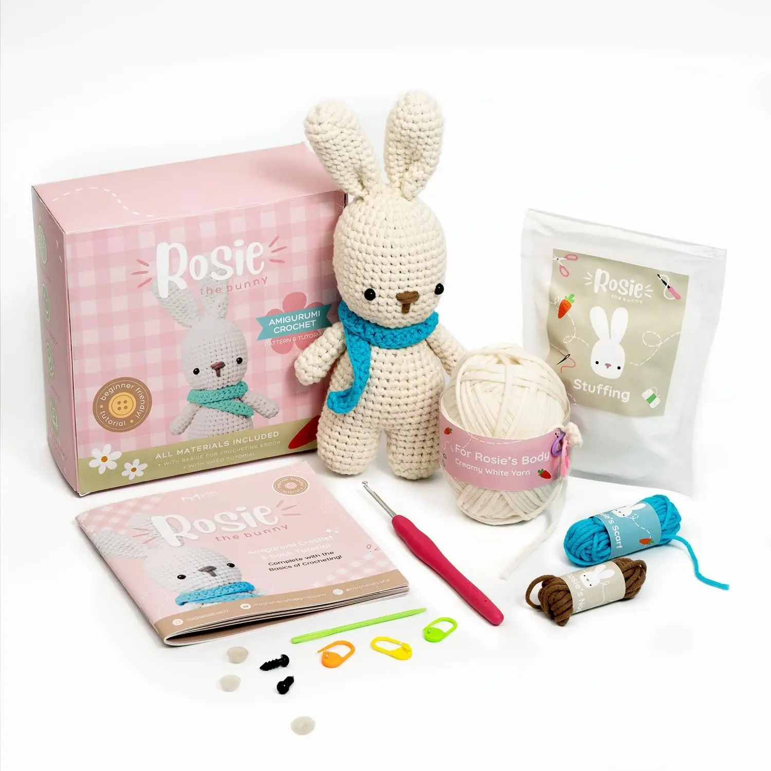 Complete Crochet Kit - Boho  Design, Knit Loom,  & Adults Beginner Kit - Step-by-Step Video Tutorial