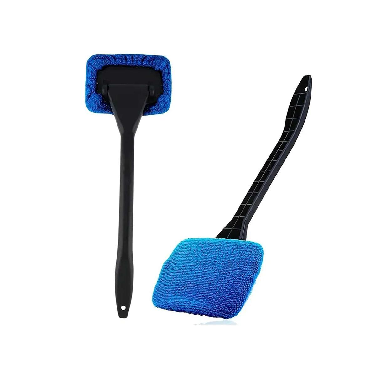 Car Windshield Cleaning Brush, 1 Piece Multifunctional Car Window Cleaning Brush with Long Handle, Anti-Fog Dustproof Car Cleaning Tool