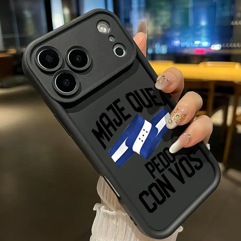 Honduras Spirit Call Matte TPU Phone Case for iPhone 17 Pro Max,16,15,14 Plus,13,12 Mini,11,XR,X,XS,Air E - Shockproof,Drop-Proof,Rugged,Soft Bumper Protection Accessories Fits iOS,Gift for Women,Boys