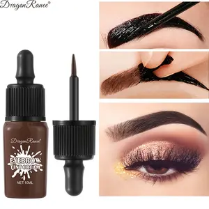 Brown Tinted Eyebrow Gel Pencil Long-Lasting Waterproof Sweatproof Brow Marker Brown Coffee Black Dye