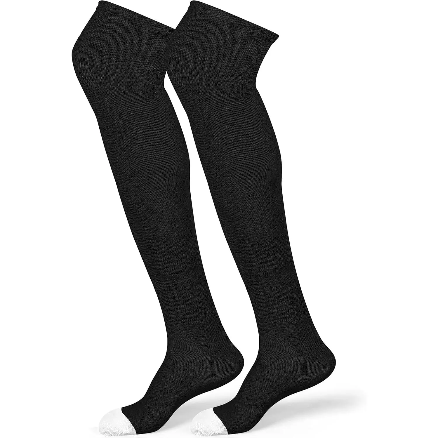 High Football Socks Multiple Sizes over the Knee Baseball Socks Extra Long for Youth Women and Men