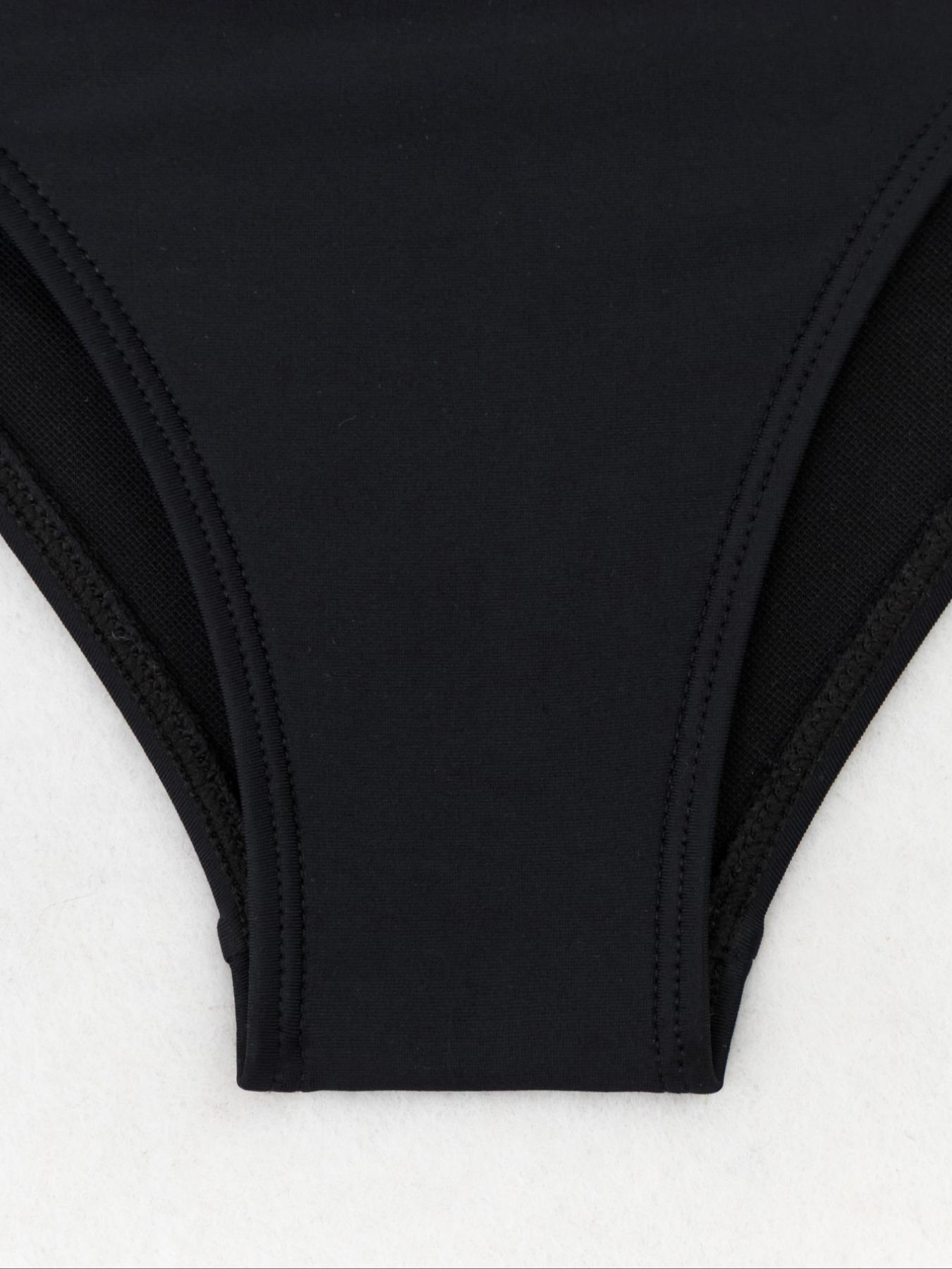 Two-piece Set Women's Colorblock  Bikini Set, Casual Fashion Chic Swim Top & Swim Bottom  Set for Beach Holiday Vacation, Ladies Swimwear for All Seasons, Sea Fancy Swimsuits