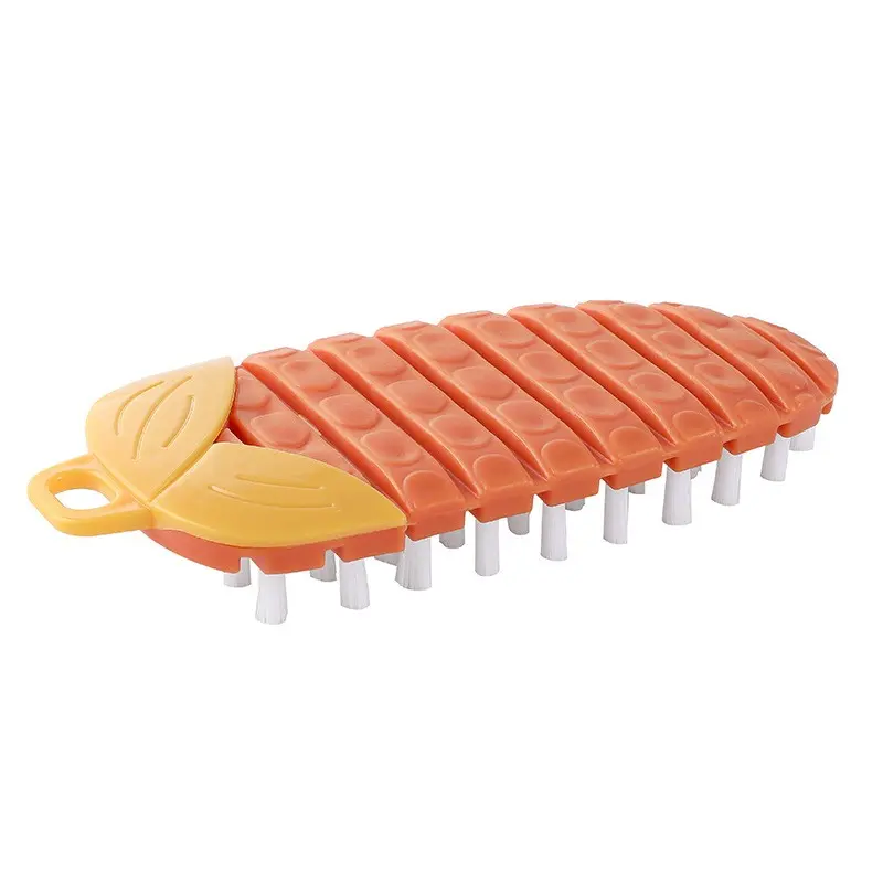 1pc Kitchen Cleaning Brush, Silicone Dishwasher Brush, Crack Brush, Multi-Functional Fruit and Vegetable Cleaner, Home Use