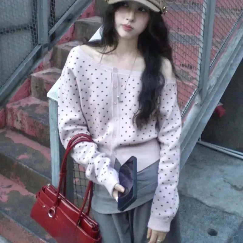 2000s American Vintage 2 Piece Sets T-shirts Women Y2k Crop Top Casual Cardigan Blouse + Slim Vest Korean Retro Suits Outfits
