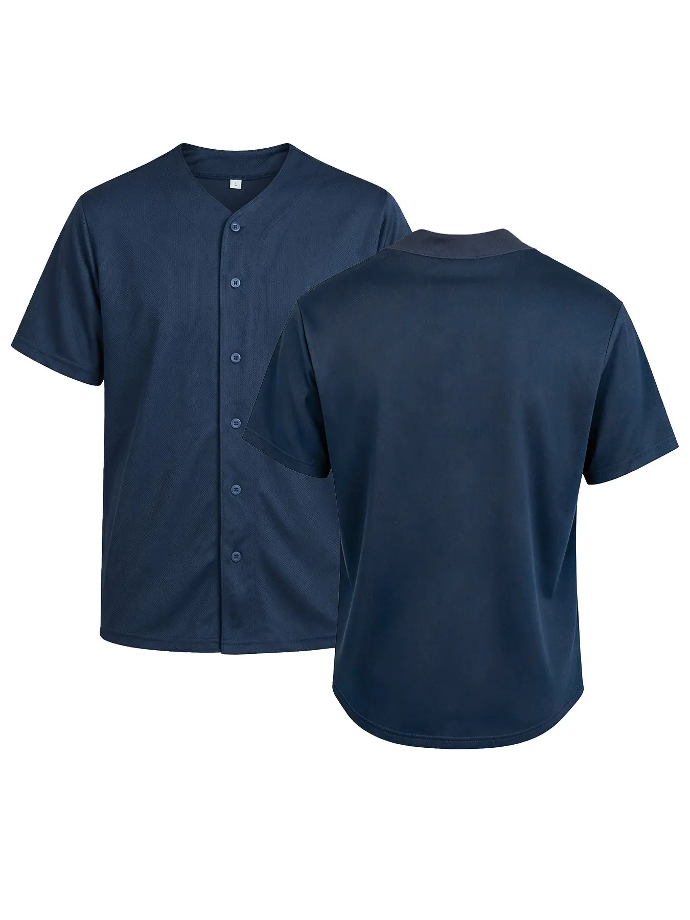 Blank Plain Hip Hop Hipster Baseball Jersey Button Down Shirts Sports Uniforms Men Women Jersey