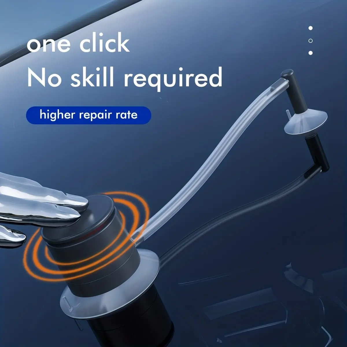 Glass Repair Kit for Car Windshield, Portable Emergency Set with Suction Cup Stand and Curing Film, UV Cure High Transparency, Windshield Crack Repair Kit, Cracked Windshield Repair Kit