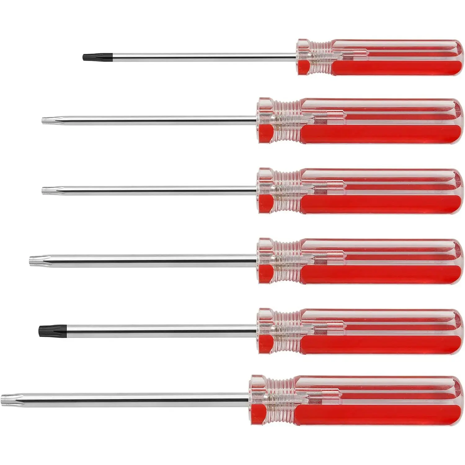 6 count  Torx  Set, T10 T15 T20 T25 T27 T30  Screwdrivers Screws Driver Tool for  Repair &