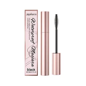 Black Curl Mascara, Waterproof Slim Curl Curl Non-Smudding Natural Long Lasting Mascara