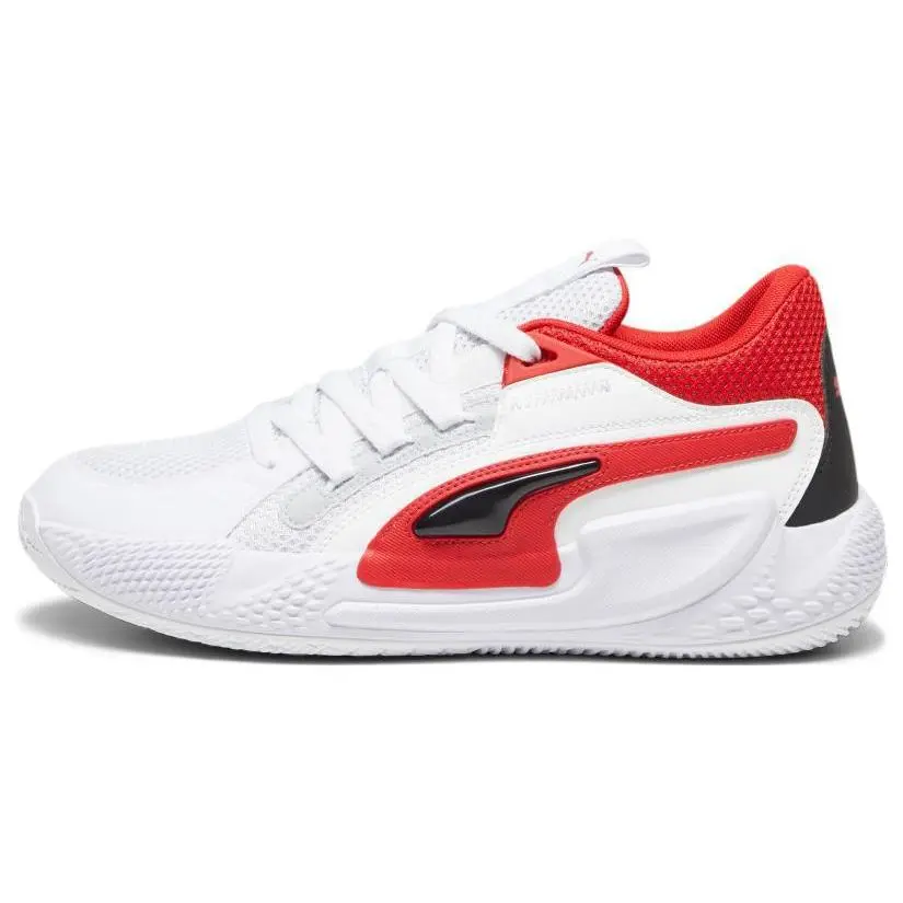 PUMA Court Rider 1.0 Round Toe Lace-Up Low-Top Basketball Shoes 379013-04