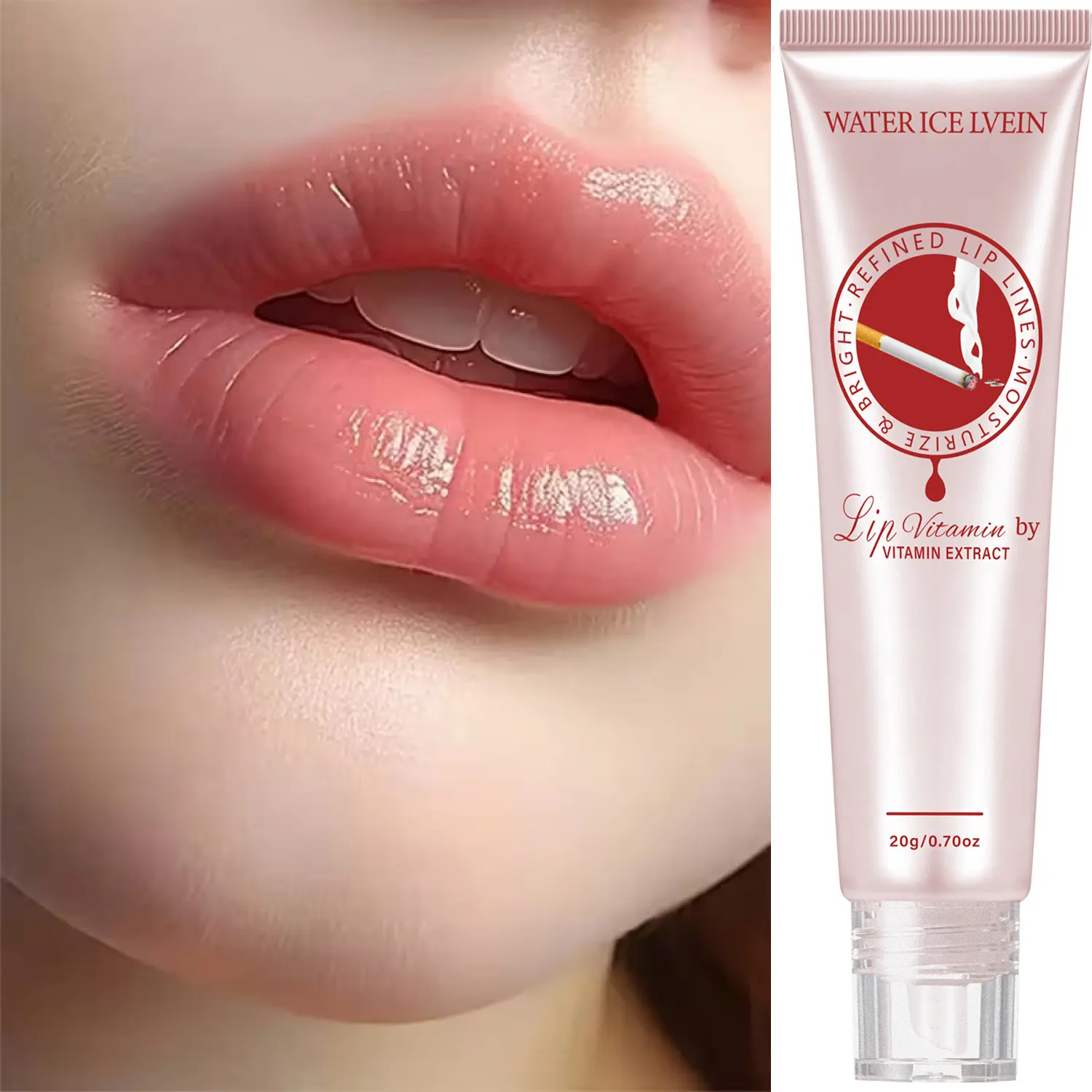 Lip Serum, moisturizing lipstick for dark lips, suitable for smokers and non-smokers, restores natural lip color, moisturizes and repairs, light and non-sticky