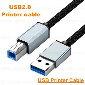 USB Printer Cable USB2.0 Printer Cable USB A to B Printer Cable USB MiDi Scanner Cord for HP Canon Dell Epson Lexmark 3M 5M