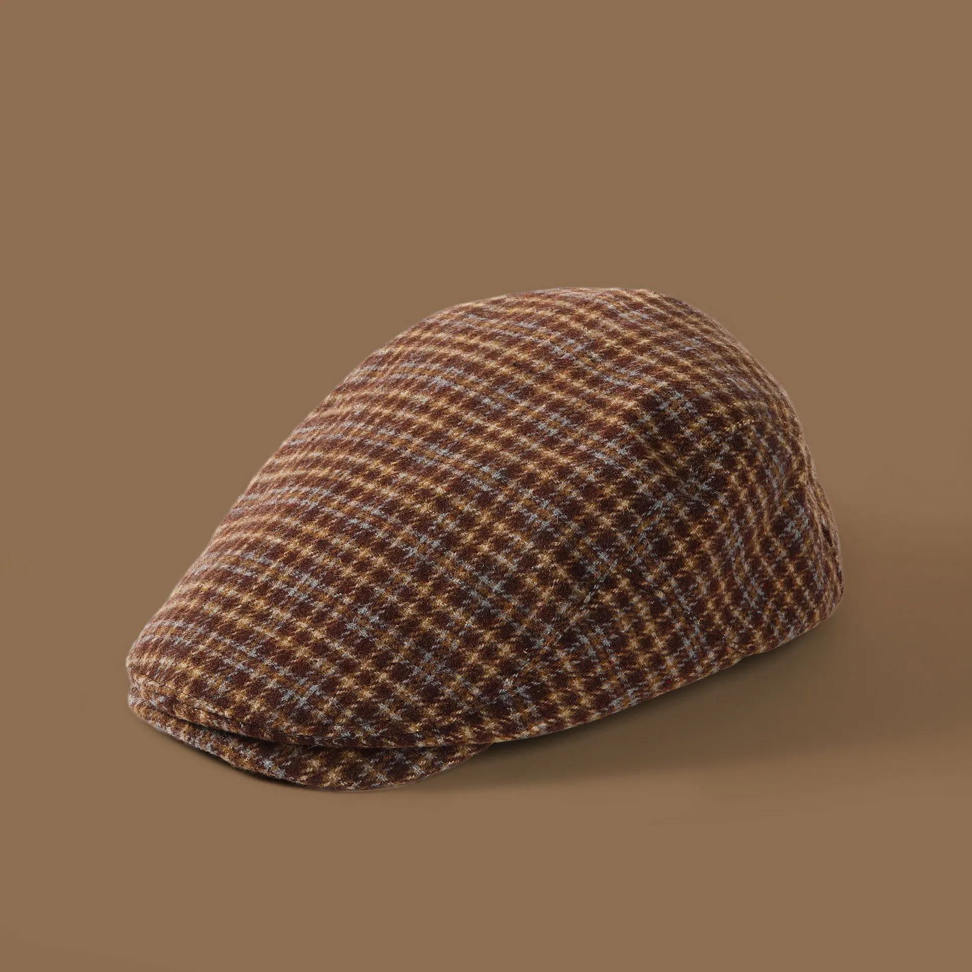 Autumn Winter Plaid Hats Women Berets Spring Newsboy Cap Women Vintage Flat Ivy Hats Golf Driving Cap Casquette