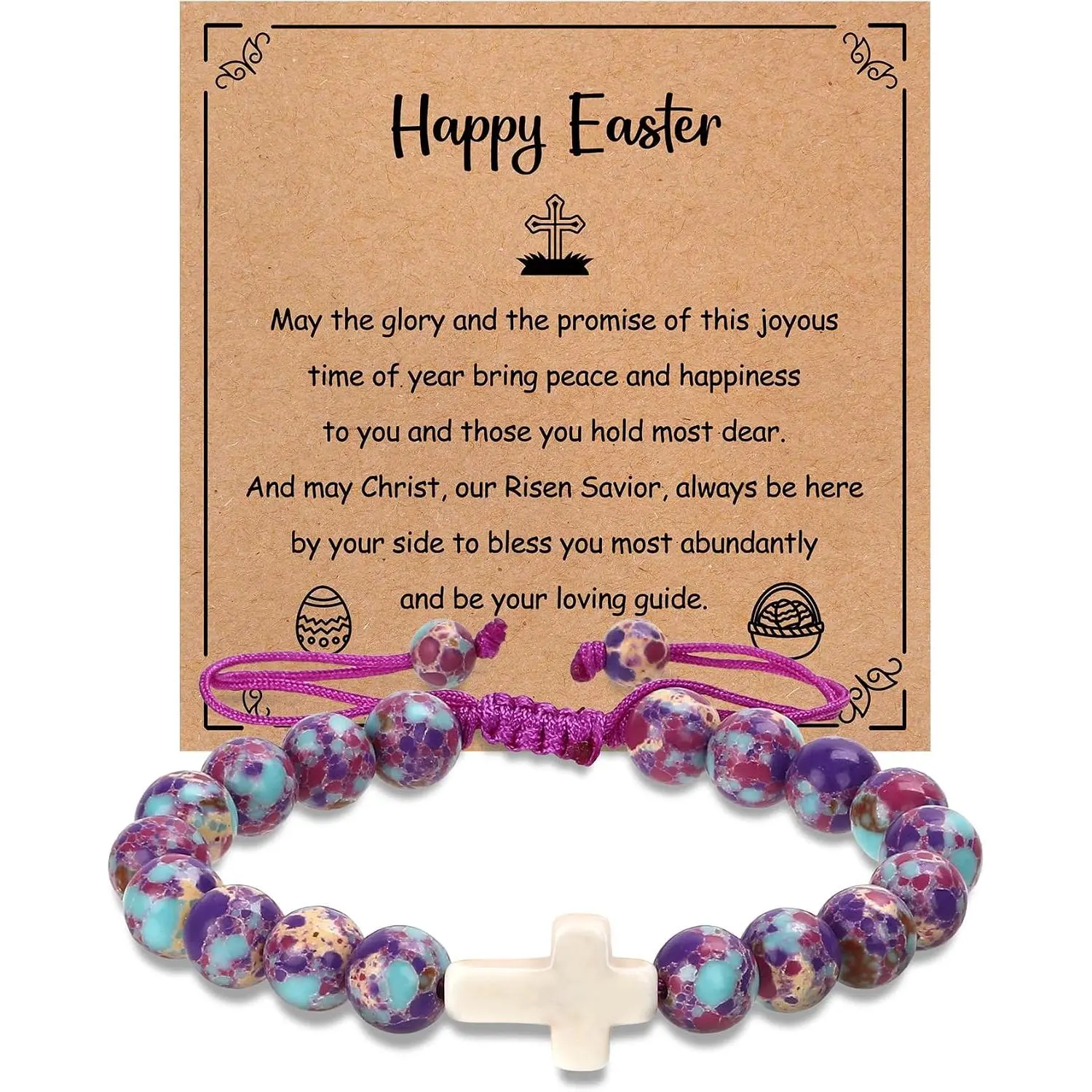 Christian Gifts for Girls Boys Teens,  Bracelet for Teens, Graduation Baptism First Communion Gifts for Teen Girl Boy