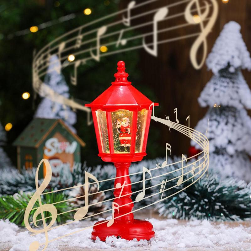 Christmas Music Water Night Light, Led Lantern, Glowing Decoration Ornament for Holiday Party Atmosphere Decor, Festive Home Decor Accessory #TOP PICKS