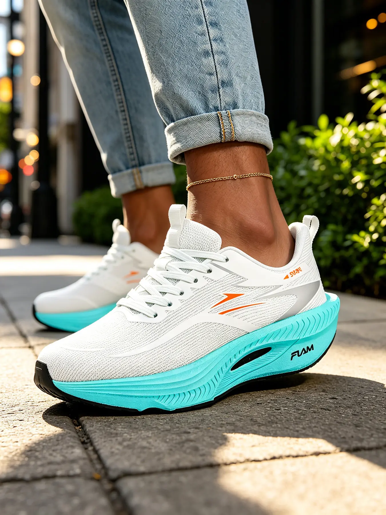 Spring Summer Couple Casual Sports Shoes, Women's Breathable Mesh Running Shoes, Men's Lightweight Thick Sole Outdoor Running Shoes