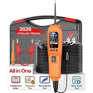 KM50 (Upgrade of KM10) Power Circuit Probe Kit - 12V/24V Automotive Circuit Tester Current Probe with  /Resistance/Diode/Frequency/Duty Cycle/ Injection, Activate Component