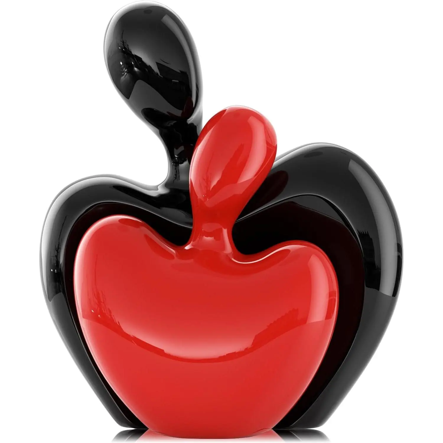 Red Couple Hug Ceramic Mini Hugging Couple Statue, Love Theme Decorative Item for Valentine’s Day, Anniversary Gift, TV Stand & Shelf Home Decor Knick Knacks