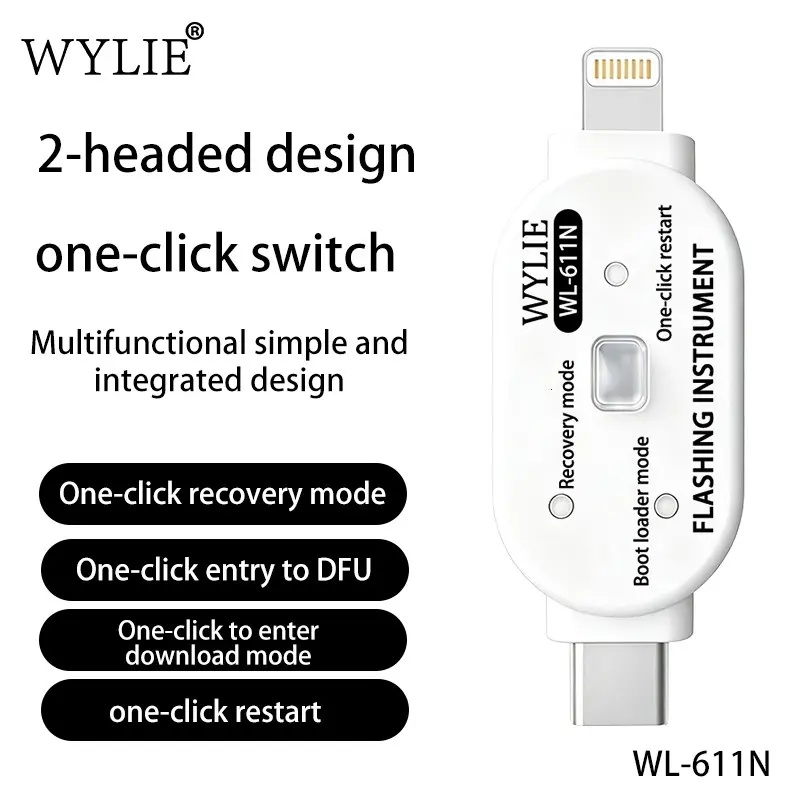 WYLIE WL-611N Engineering Box Support Flashing Instrument One Click DFU Data one-click Restart Enter Recovery Mode For Phone Repair Tool