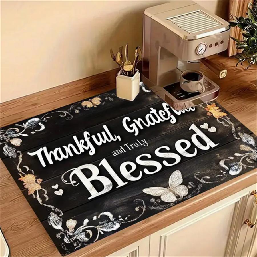 Thankful Themed Pattern Gas Stove Cooktop Panel Protector Cover, 1 Count Heat & Scratch Resistant Stove Top Protector, Multipurpose Cooktop Cover for Flat Top Oven, for Kitchen Stove Plate