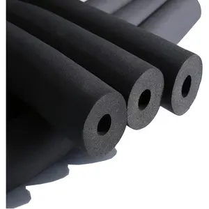 1/2" Thick x 1" I.D x 6.6 Feet Pipe Insulation Foam Tube Black Nitrile Rubber for AC Unit Guitar Stand Roof Rack Protector