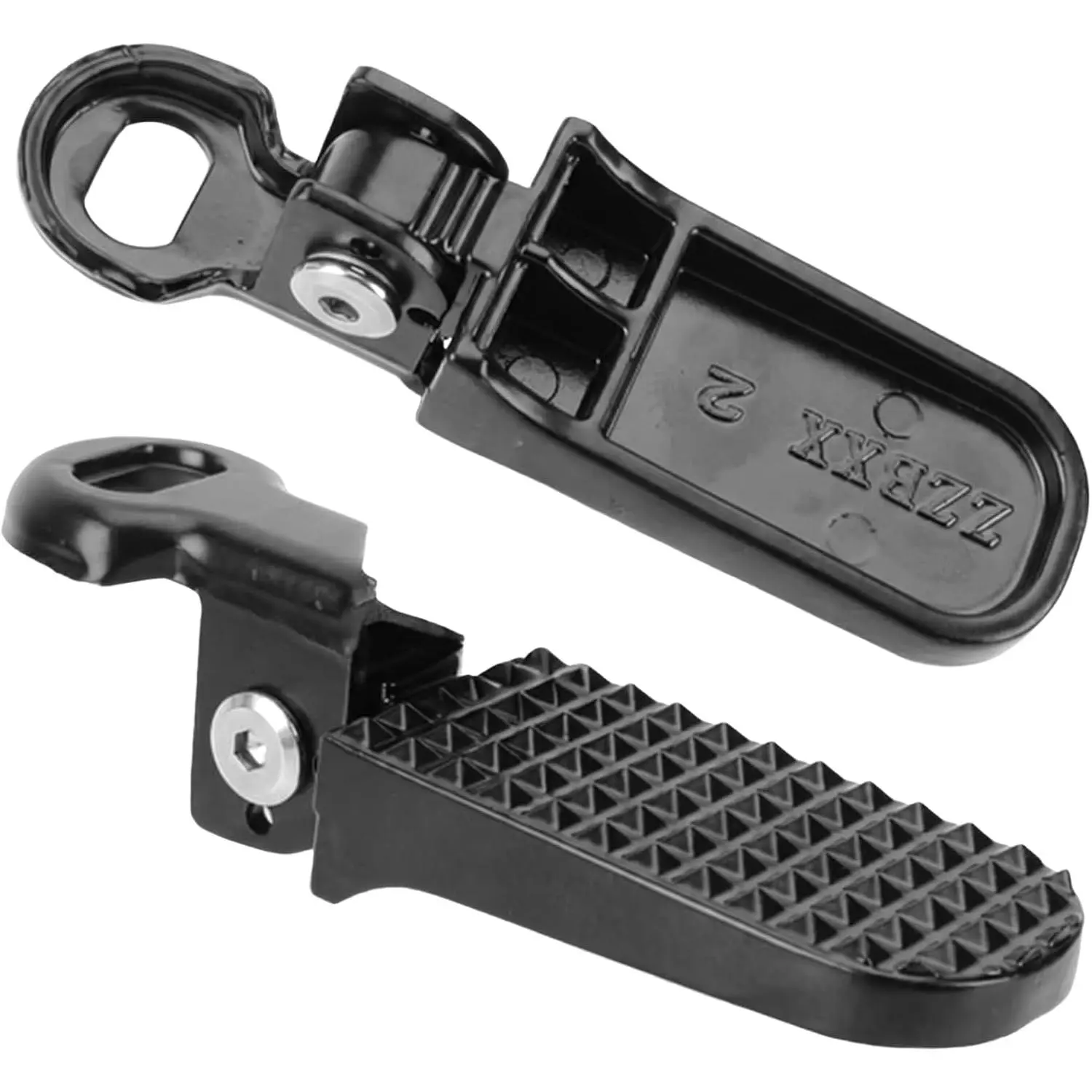 1 Pair Aluminium Alloy Foldable Non-Slip Bike Foot Pegs🚲 Universal Rear Foot Rest Pedals for Mountain & Folding Bicycles