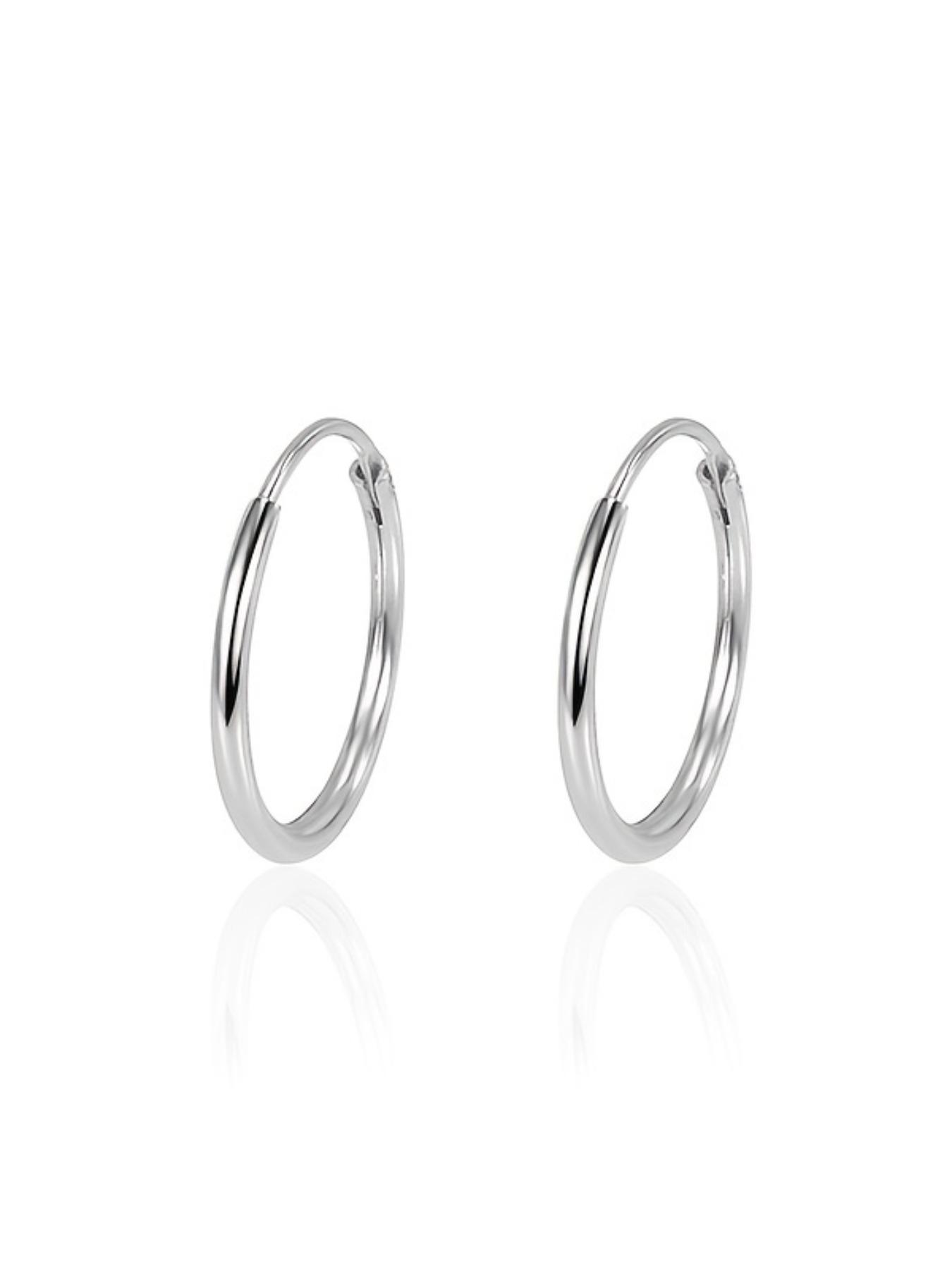 925 Sterling Silver Simple Hoop Earring Sets, High Quality Earrings, Fashionable Elegant Minimalist Earrings for Women & Girls, Trendy All-match & Exquisite Jewelry for Birthday Gift, Gifts for Wife, Silver Jewelry