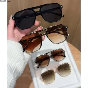 4PCS Y2K Aviator Sunglasses Set for Women and Men, Lightweight Retro Fashion Eyewear With UV Protection for Travel Driving Festival Outdoor Streetwear