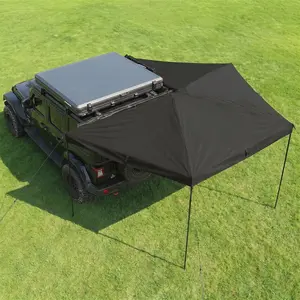 Garvee 270 Degree Awning for Truck SUV Van - Heavy Duty 2M Waterproof Overland Batwing Awning - Portable Collapsible Car Canopy Sun Shelter with Ripstop Oxford Fabric (Left/Right Side)