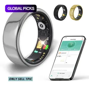SIMSONLAB Smart Ring Fitness Tracker, IP68 Waterproof Wireless Smart Ring, Multifunctional Activity Recorder,Step Counter,Camera Control, Multi-Sport Modes,Ideal Gift for Men and Women, Unisex Design,Wearable Device, Wearable Fitness Trackers