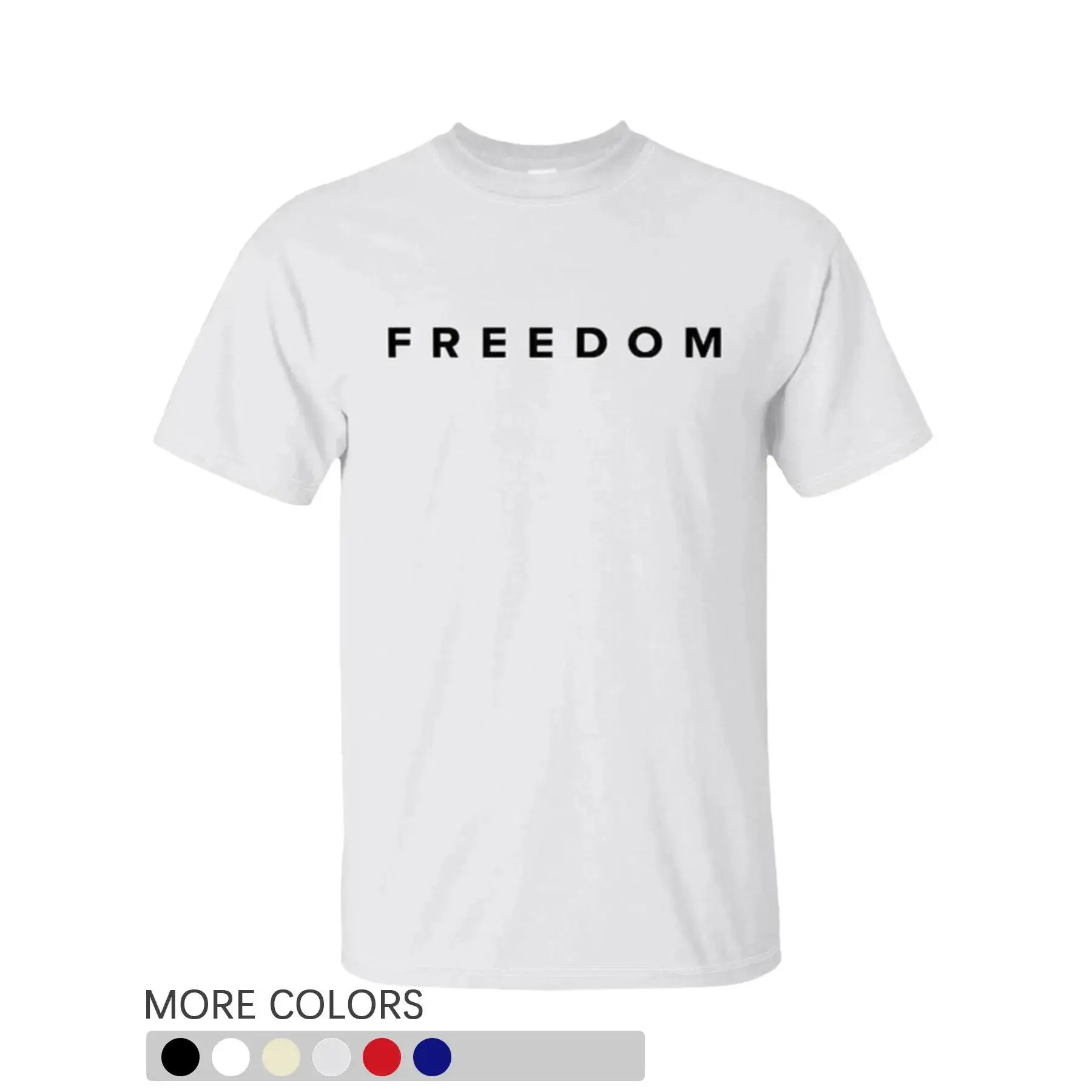 Charlie Kirk Freedom Long Round Neck T-Shirt, Fitted Legendary Eternal Pattern Casual Shirt, Unisex Patriotic Apparel, Menswear Everyday Casual Fashion