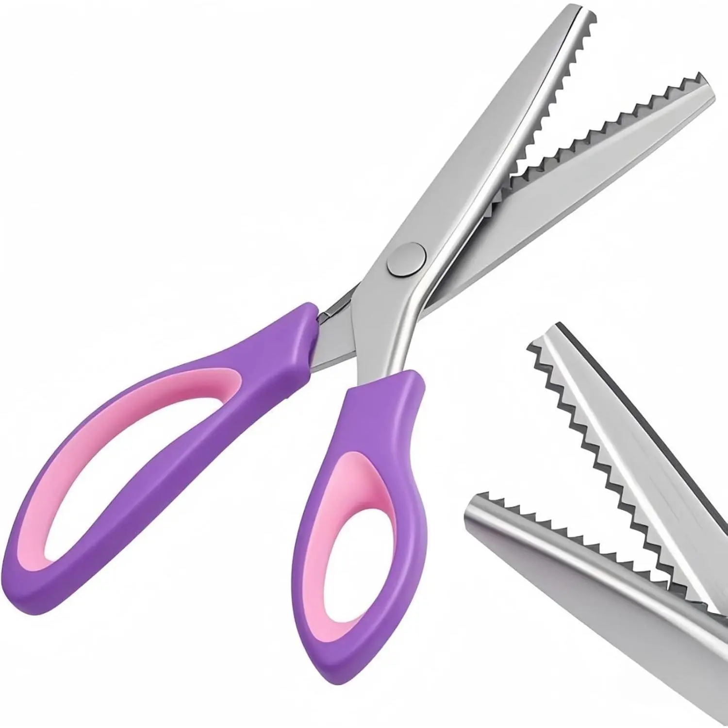 Pinking Shears Zig Zag Scissors for Fabric Cutting Professional Handheld Dressmaking