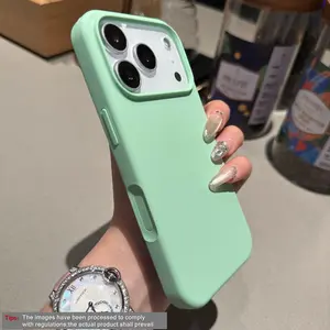 Luxury Lens Frame Case, Ultra-Thin Liquid Silicone Protective Soft Shell, Compatible with iPhone 17 Pro Max/16/15/14/13/12/11 Pro Max/XR Plus
