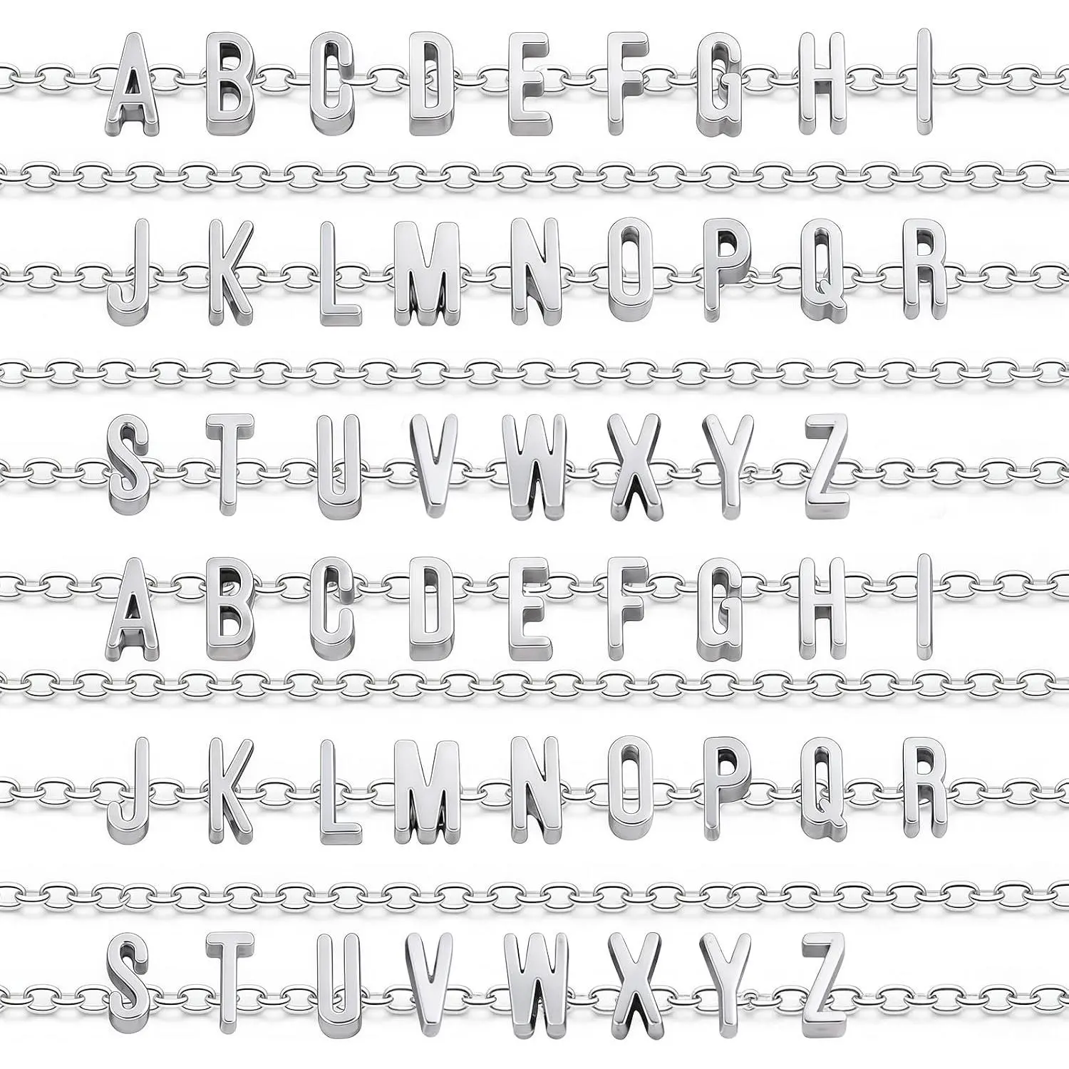 30 Pack Necklace Chains Bulk,  Chain Necklace, 1.5mm Stainless Steel Necklace Chains for  Making