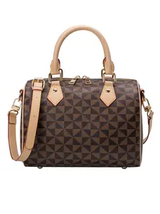 Geometric Pattern Crossbody Bag, Versatile Shoulder Bags, Lightweight Zipper Shoulder Bag with Adjustable Strap, Trendy All-match Commuter Bag for Daily Used, Fashionable Patterned Bag